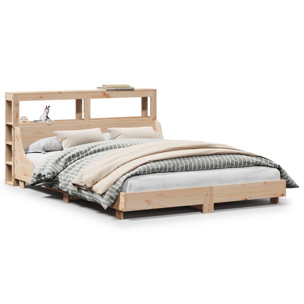 Cadre de lit sans matelas 160x200 cm bois massif de pin