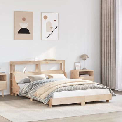 Cadre de lit sans matelas 140x200 cm bois massif de pin