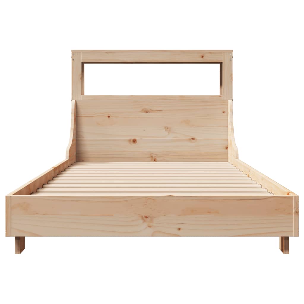 Cadre de lit sans matelas 100x200 cm bois massif de pin