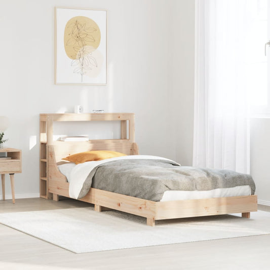 Cadre de lit sans matelas 75x190 cm bois de pin massif