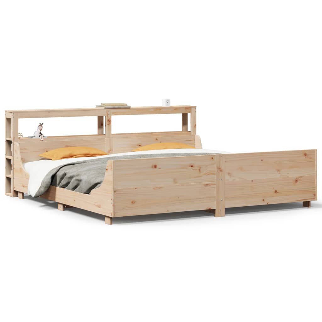 Cadre de lit sans matelas 180x200 cm bois massif de pin