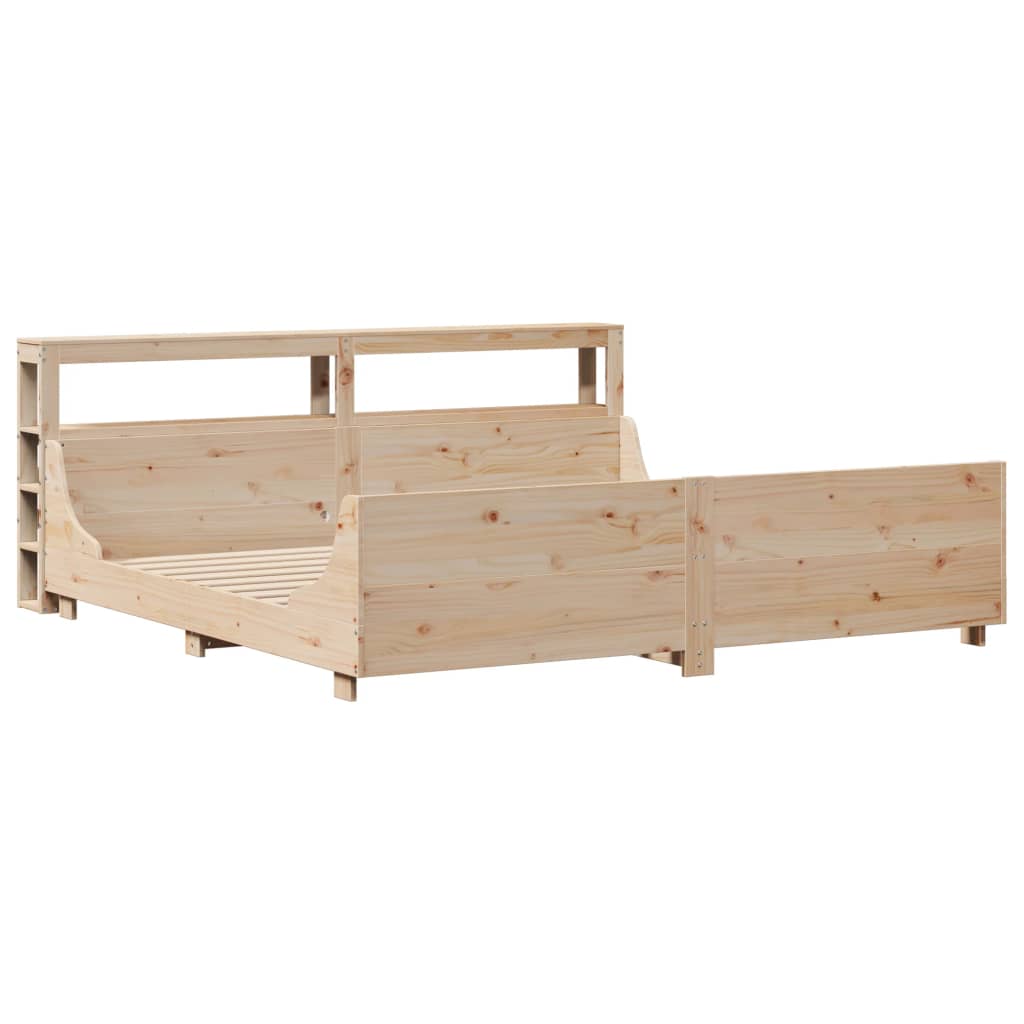 Cadre de lit sans matelas 180x200 cm bois massif de pin