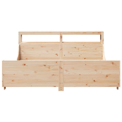 Cadre de lit sans matelas 180x200 cm bois massif de pin