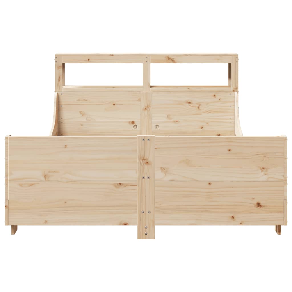 Cadre de lit sans matelas 150x200 cm bois de pin massif