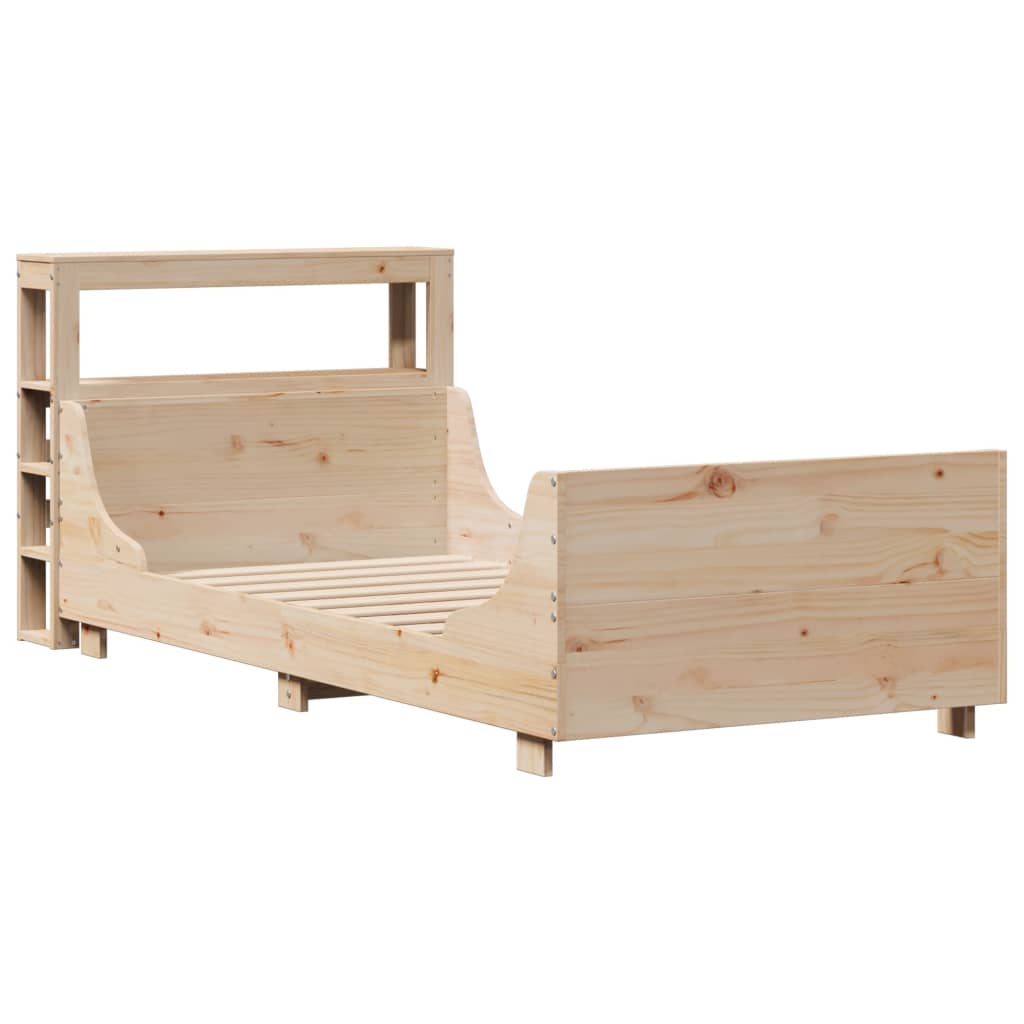 Cadre de lit sans matelas 100x200 cm bois massif de pin