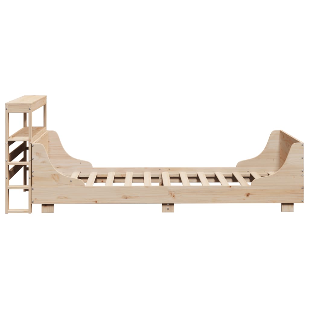 Cadre de lit sans matelas 100x200 cm bois massif de pin