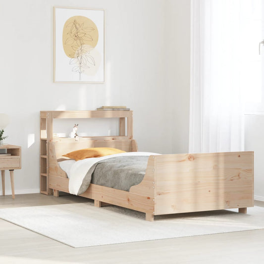 Cadre de lit sans matelas 100x200 cm bois massif de pin