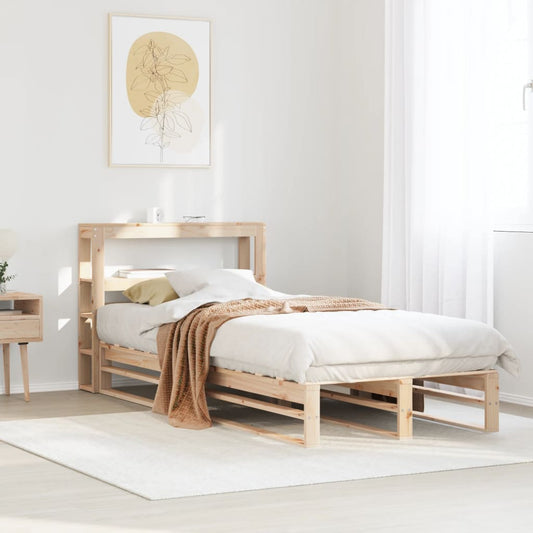 Cadre de lit sans matelas 100x200 cm bois massif de pin