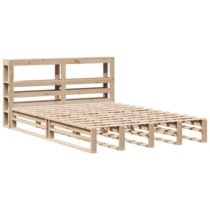 Cadre de lit sans matelas 120x200 cm bois de pin massif