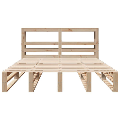 Cadre de lit sans matelas 120x200 cm bois de pin massif