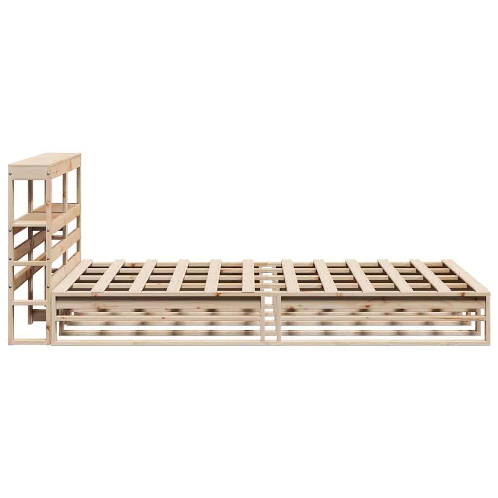 Cadre de lit sans matelas 150x200 cm bois de pin massif