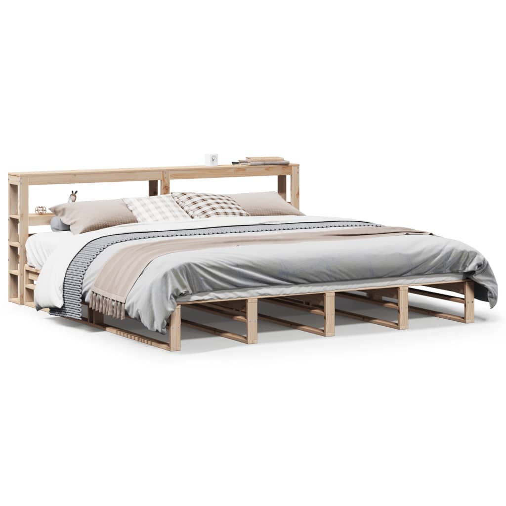 Cadre de lit sans matelas 180x200 cm bois massif de pin