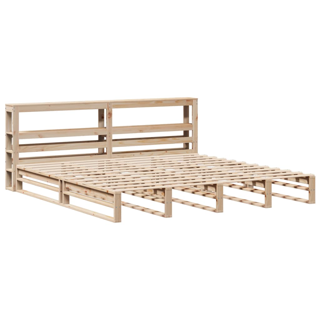 Cadre de lit sans matelas 180x200 cm bois massif de pin