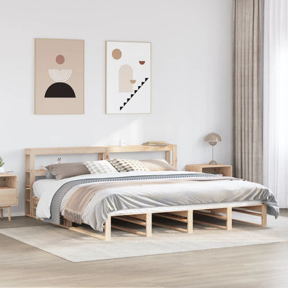 Cadre de lit sans matelas 180x200 cm bois massif de pin