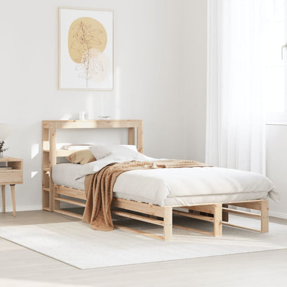 Cadre de lit sans matelas 75x190 cm bois de pin massif