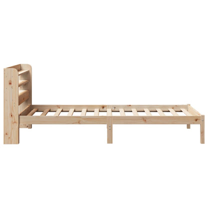 Cadre de lit sans matelas 75x190 cm bois de pin massif