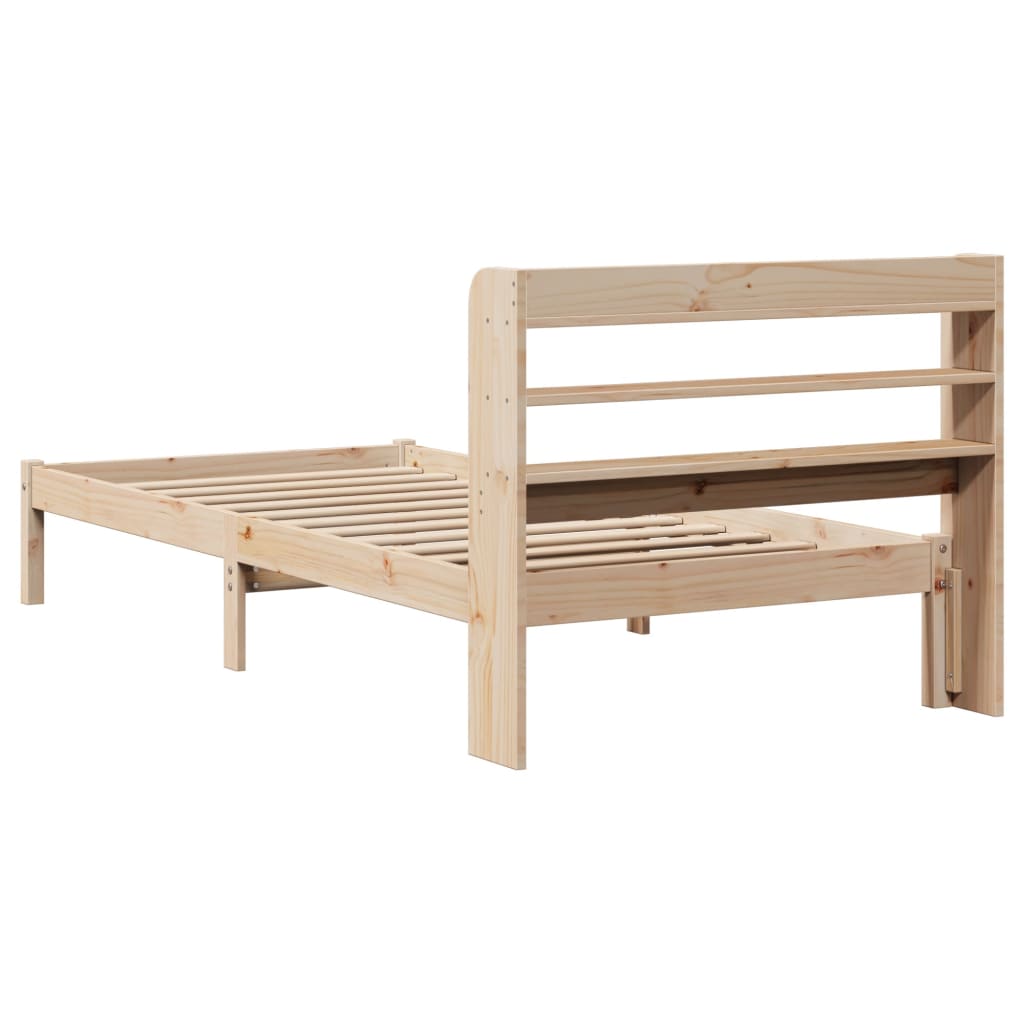 Cadre de lit sans matelas 90x190 cm bois de pin massif