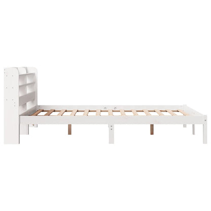 Cadre de lit sans matelas blanc 120x190 cm bois de pin massif