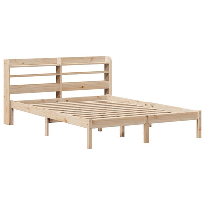 Cadre de lit sans matelas 140x190 cm bois de pin massif