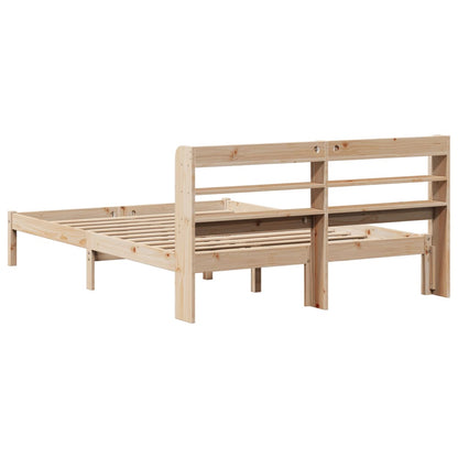 Cadre de lit sans matelas 140x190 cm bois de pin massif