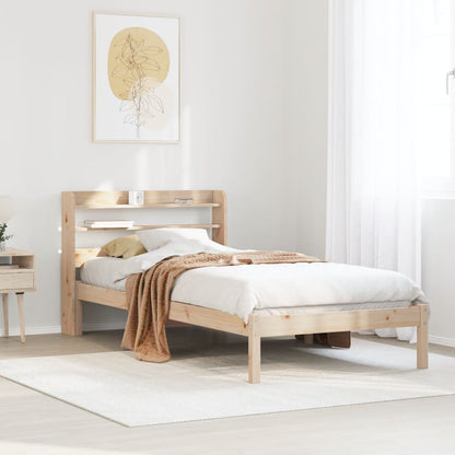 Cadre de lit sans matelas 90x200 cm bois de pin massif