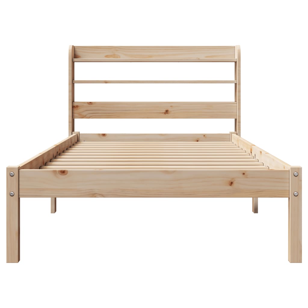 Cadre de lit sans matelas 100x200 cm bois massif de pin