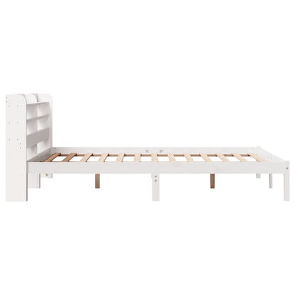 Cadre de lit sans matelas blanc 120x200 cm bois de pin massif