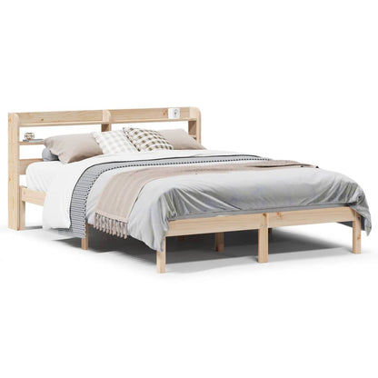 Cadre de lit sans matelas 140x200 cm bois massif de pin