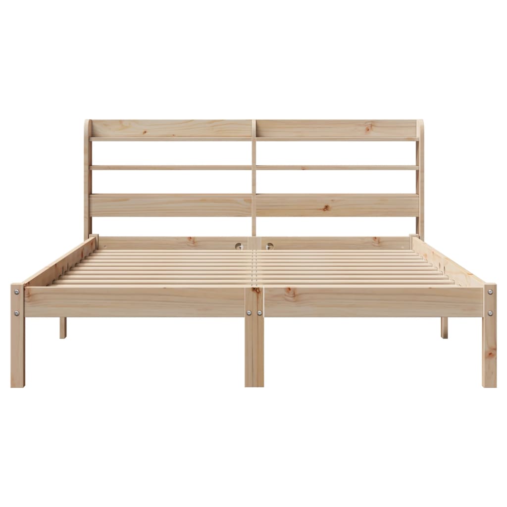 Cadre de lit sans matelas 140x200 cm bois massif de pin