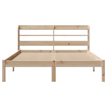 Cadre de lit sans matelas 140x200 cm bois massif de pin