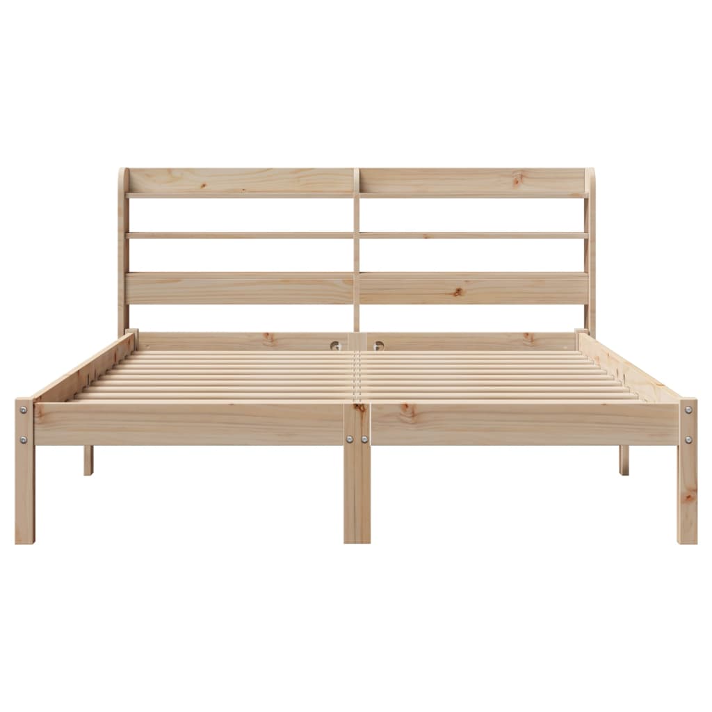 Cadre de lit sans matelas 160x200 cm bois massif de pin