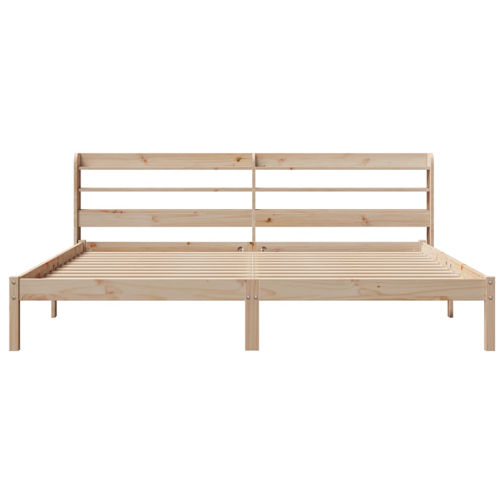 Cadre de lit sans matelas 180x200 cm bois massif de pin