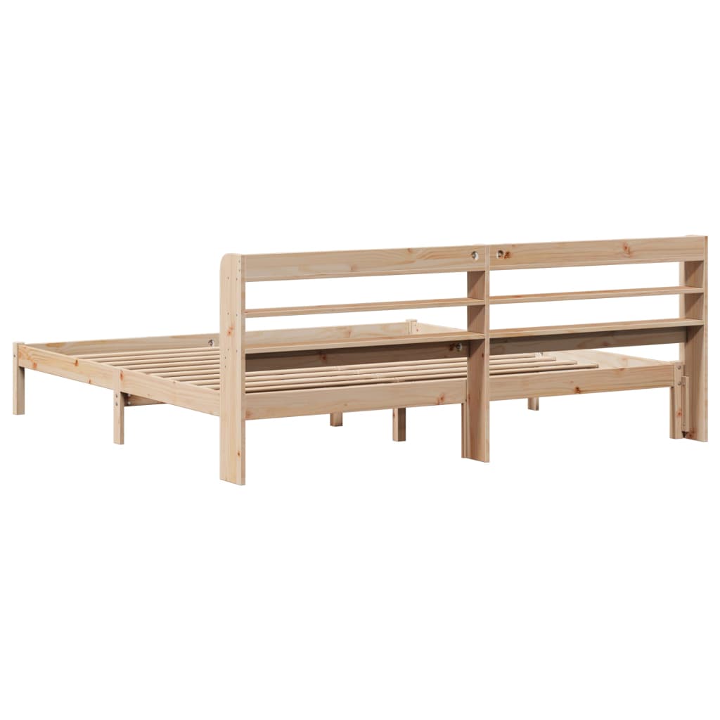 Cadre de lit sans matelas 180x200 cm bois massif de pin