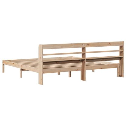 Cadre de lit sans matelas 200x200 cm bois massif de pin