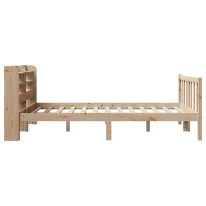 Cadre de lit sans matelas 140x190 cm bois de pin massif