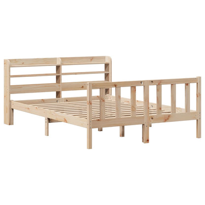 Cadre de lit sans matelas 140x200 cm bois massif de pin