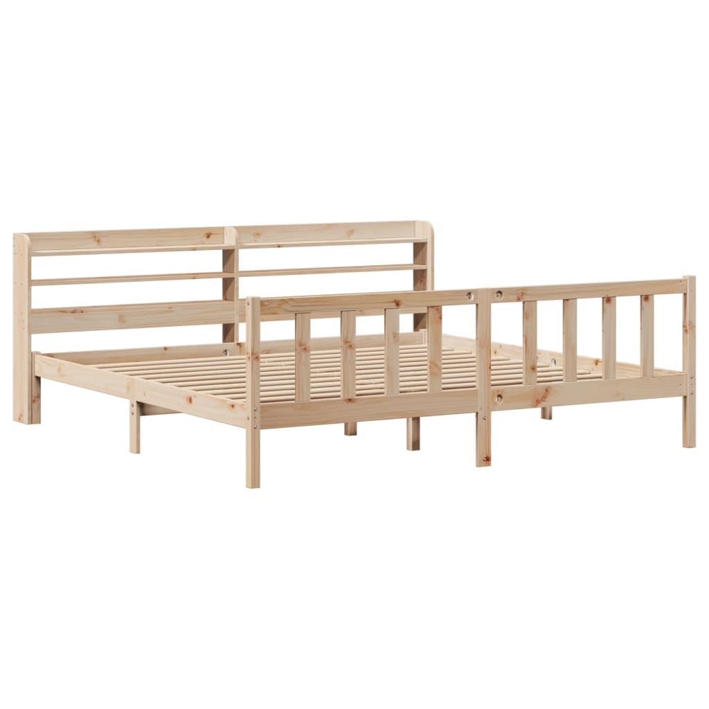 Cadre de lit sans matelas 180x200 cm bois massif de pin