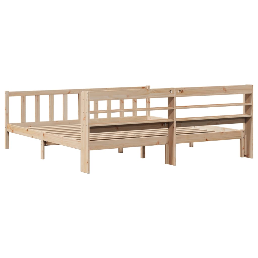 Cadre de lit sans matelas 180x200 cm bois massif de pin