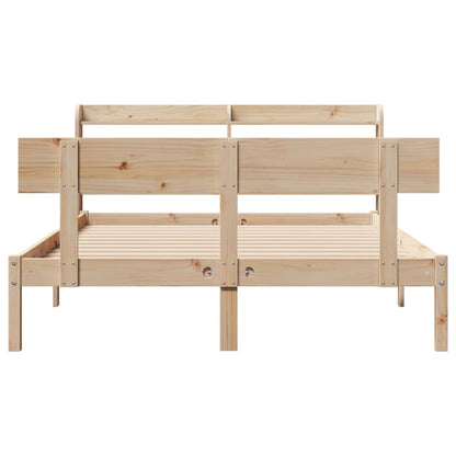 Cadre de lit sans matelas 140x200 cm bois massif de pin