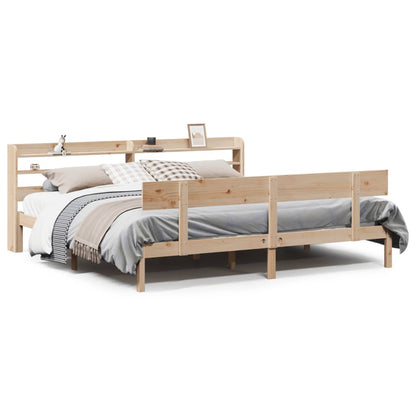 Cadre de lit sans matelas 180x200 cm bois massif de pin