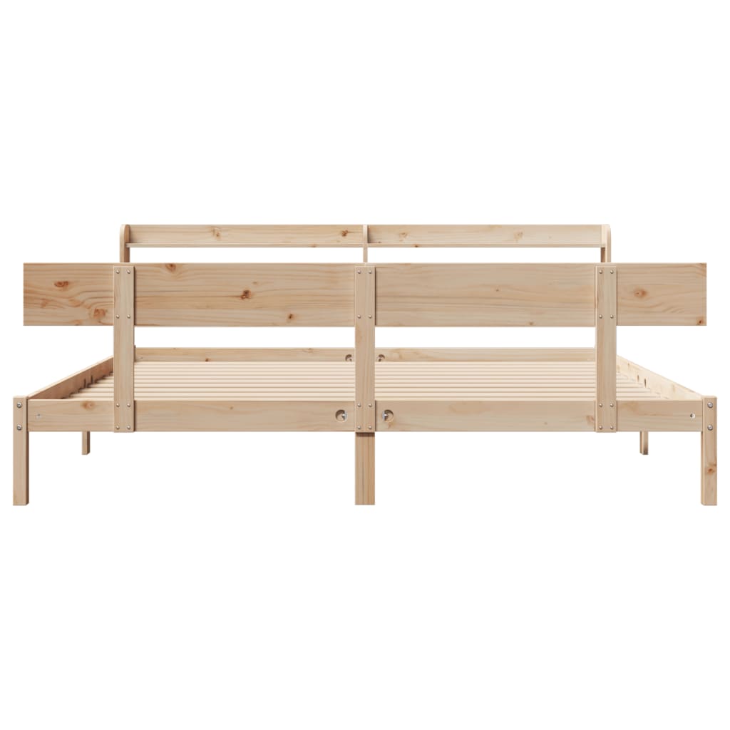 Cadre de lit sans matelas 180x200 cm bois massif de pin