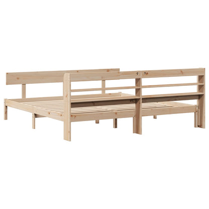 Cadre de lit sans matelas 180x200 cm bois massif de pin