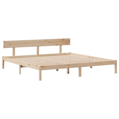 Cadre de lit sans matelas 180x200 cm bois massif de pin