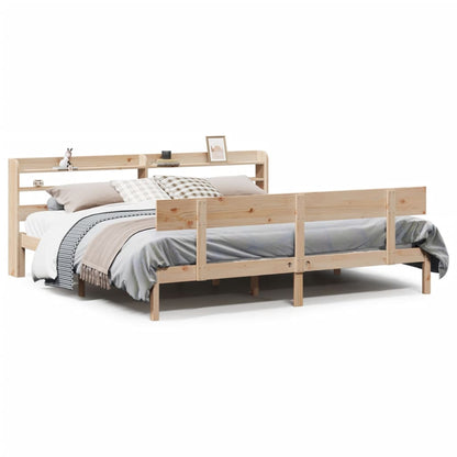 Cadre de lit sans matelas 200x200 cm bois massif de pin