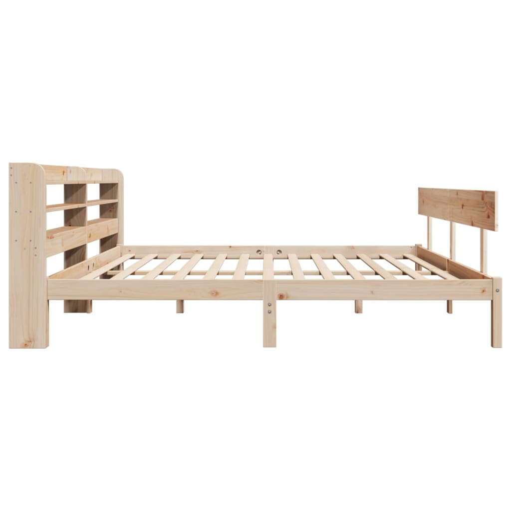 Cadre de lit sans matelas 200x200 cm bois massif de pin