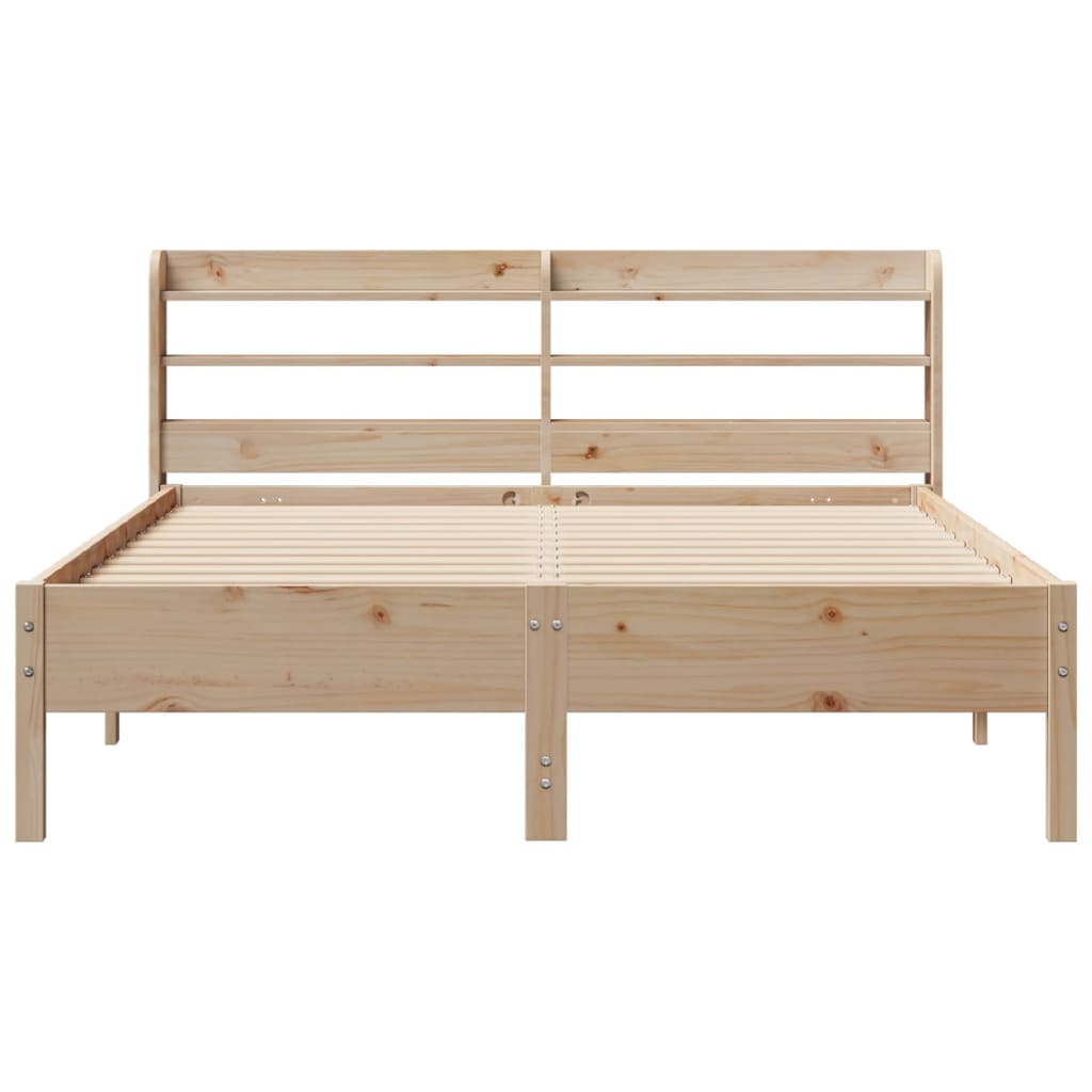 Cadre de lit sans matelas 160x200 cm bois massif de pin