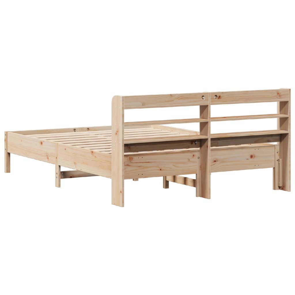 Cadre de lit sans matelas 160x200 cm bois massif de pin