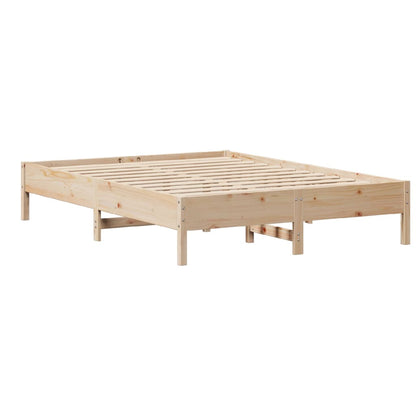 Cadre de lit sans matelas 160x200 cm bois massif de pin