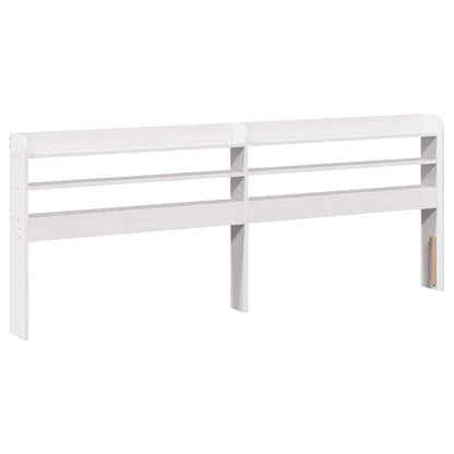 Cadre de lit sans matelas blanc 140x200 cm bois de pin massif