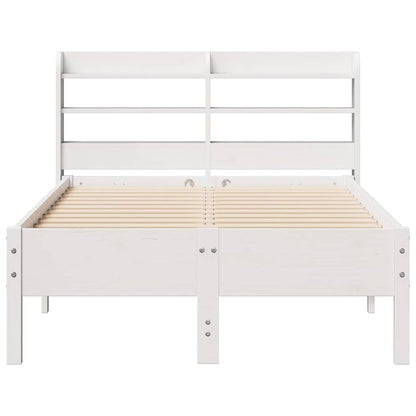 Cadre de lit sans matelas blanc 100x200 cm bois de pin massif